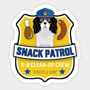 King Charles Spaniel Snack Patrol Sticker